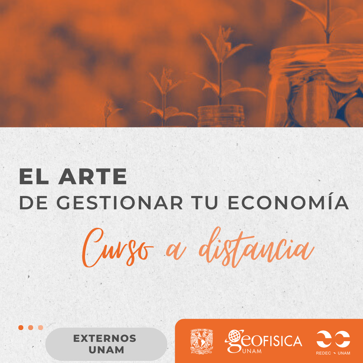 CURSO EL ARTE DE GESTIONAR TU ECONOMÍA (EXTERNOS UNAM)