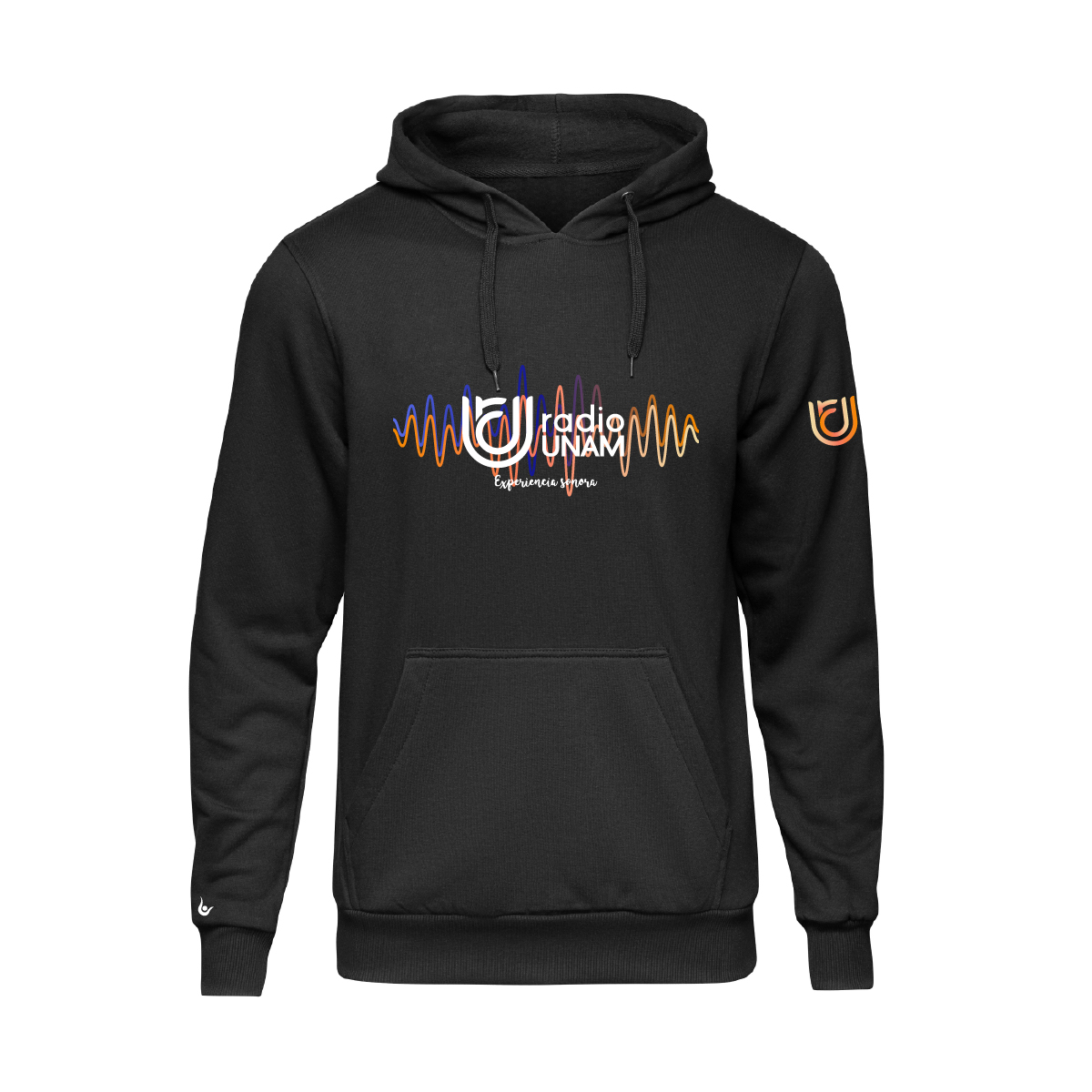 HOODIE NEGRA RADIO UNAM